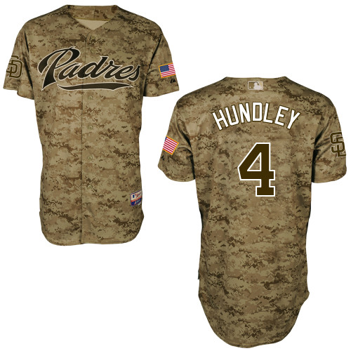 Nick Hundley #4 MLB Jersey-San Diego Padres Men's Authentic Camo Baseball Jersey